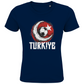 Cooles "TURKIYE" T-Shirt für Kinder mit Halbmond-Fußball-Motiv