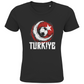 Cooles "TURKIYE" T-Shirt für Kinder mit Halbmond-Fußball-Motiv