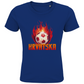 Cooles "HRVATSKA" T-Shirt für Kinder mit brennendem Fußball-Motiv