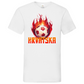 Sportliches "HRVATSKA" V-Neck T-Shirt für Herren mit Schachbrett-Fußball-Motiv