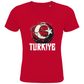 Cooles "TURKIYE" T-Shirt für Kinder mit rotem Fußball-Motiv