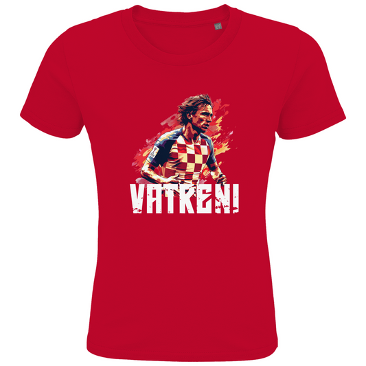 Cooles "VATRENI" T-Shirt für Kinder mit Luka Modric Motiv