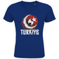 Cooles "TURKIYE" T-Shirt für Kinder mit Halbmond-Fußball-Motiv