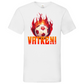 Sportliches "VATRENI" V-Neck T-Shirt für Herren mit Schachbrett-Fußball-Motiv