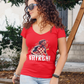 Elegantes "VATRENI" Luka Modric V-Neck T-Shirt für Damen